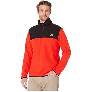 Mens The North Face TKA Glacier 1/4 Zip Fleece Pullover Shirt Jacket Top size S